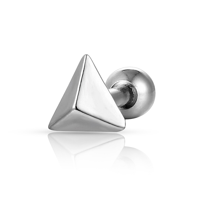 Triangle Forward Piercing Silver
