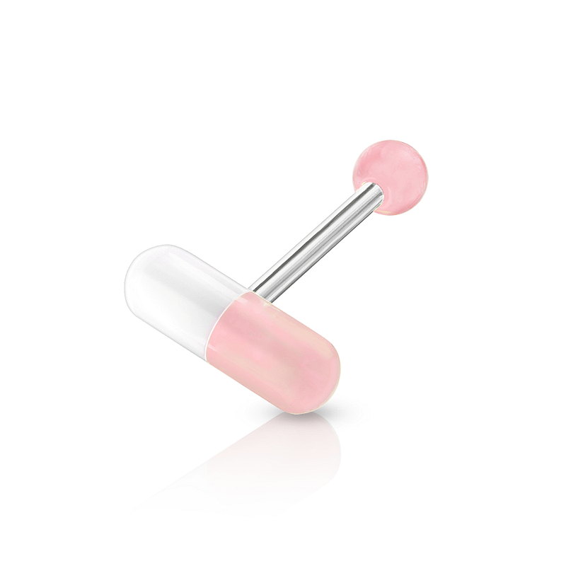 Pill Tongue Piercing