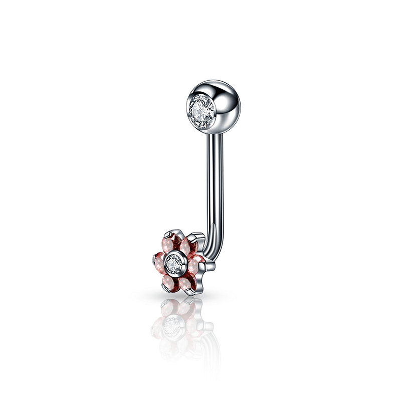 Flower Woman Intimate Piercing Red