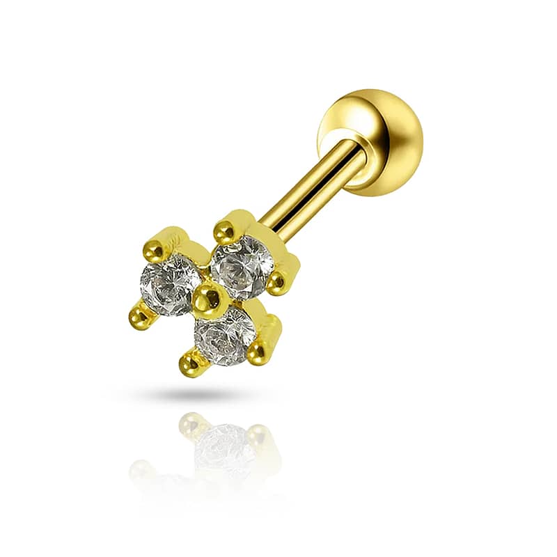 Gemstones Conch Piercing Gold