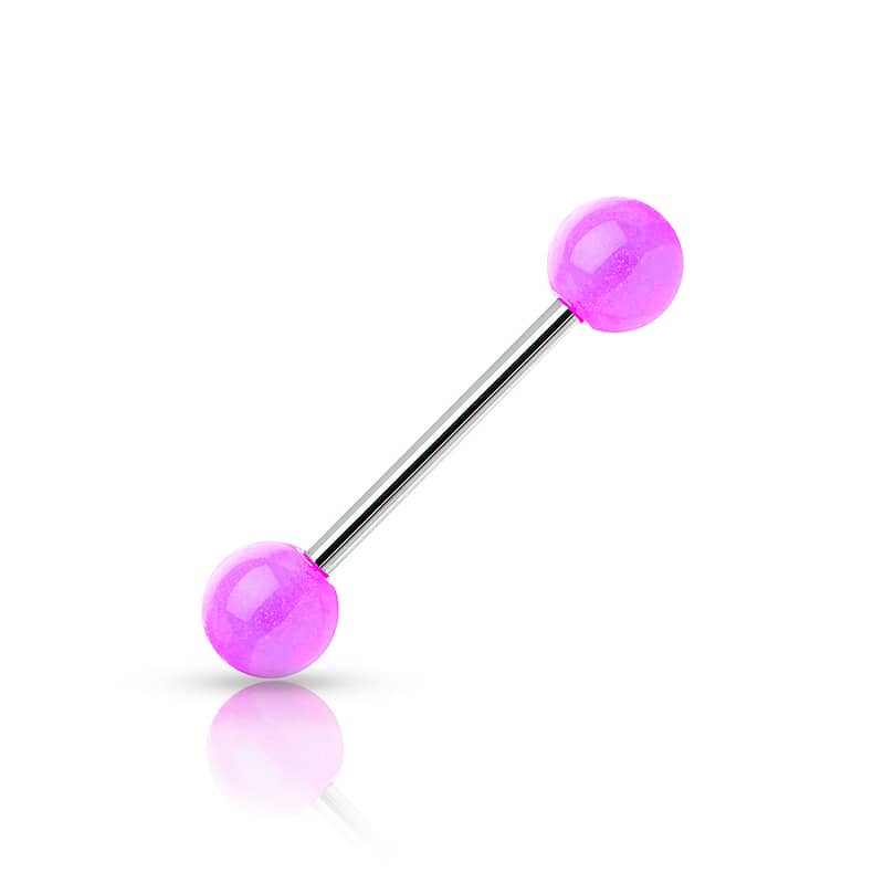 Fluo Tongue Piercing Pink