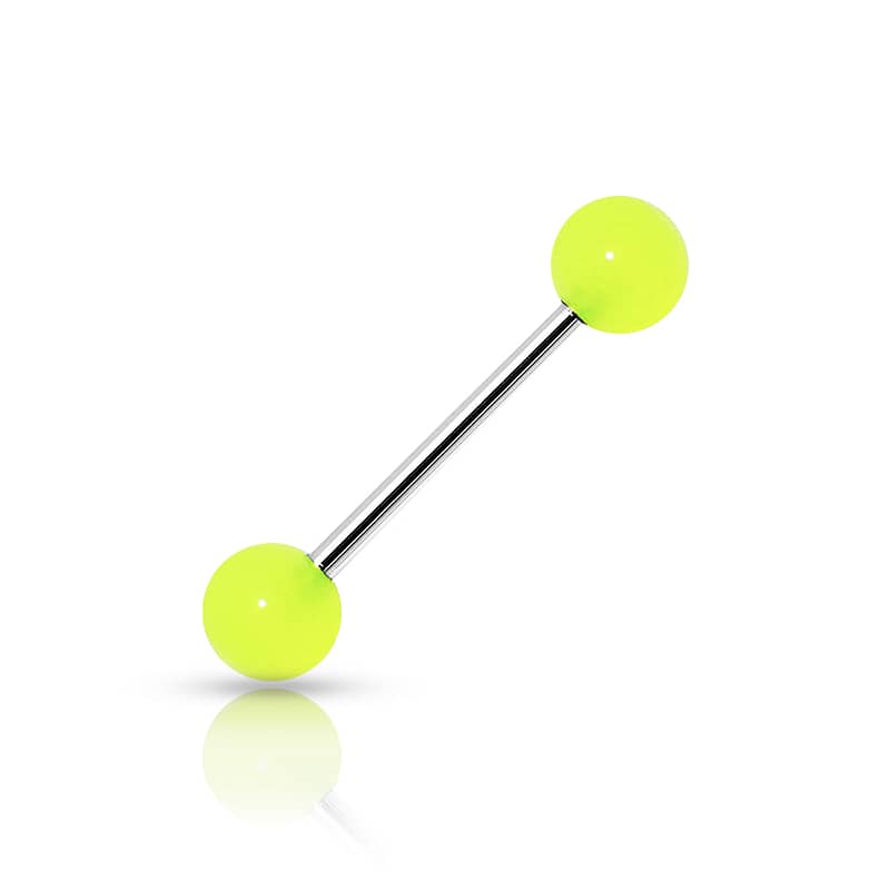 Fluo Tongue Piercing Yellow
