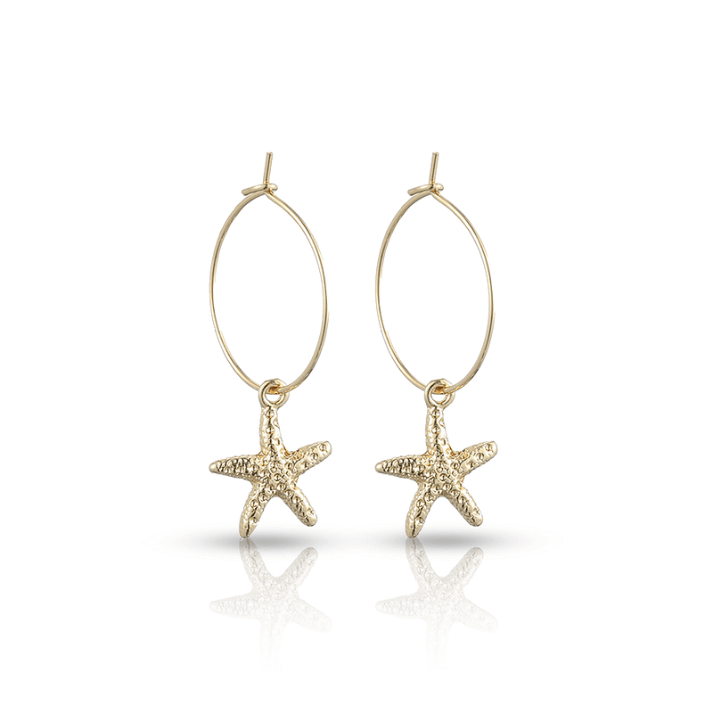 Starfish Ear Lobe Piercing Gold