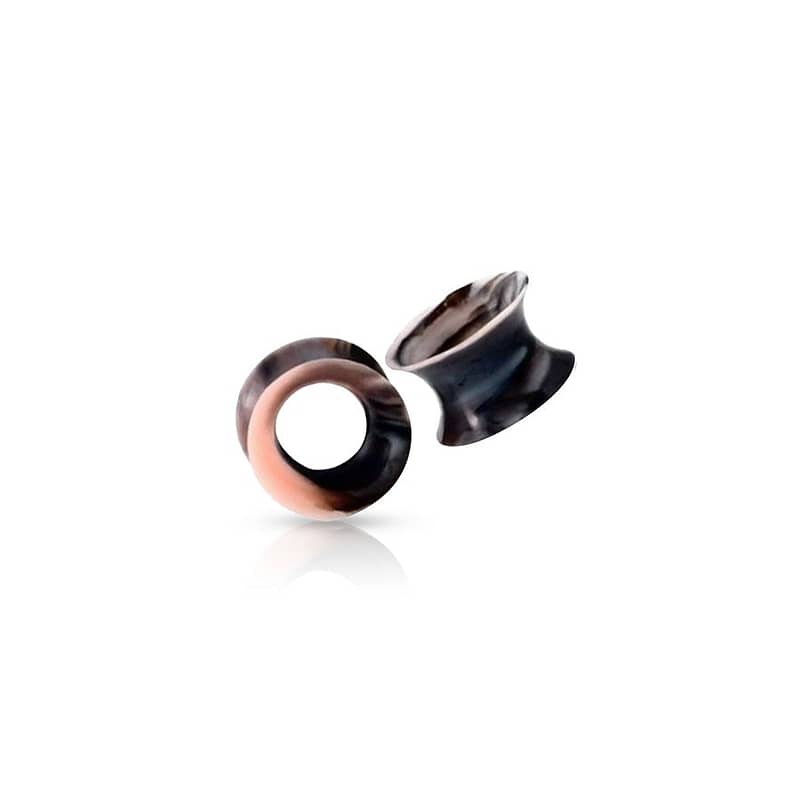 Black and Pink Ear Plug Pink & Black 20mm