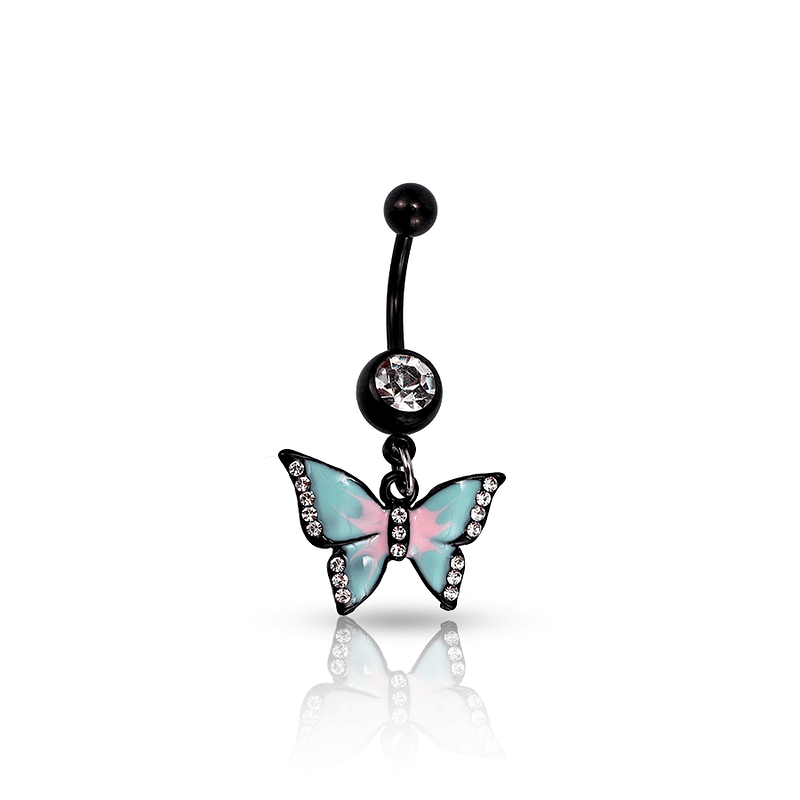 Butterfly Belly Button Piercing