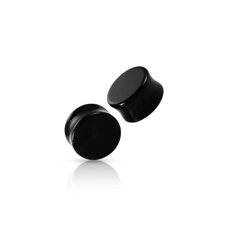 Coloured Ear Plug Black 16mm