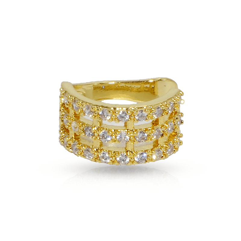 Heavy Ring Fake Piercing Gold