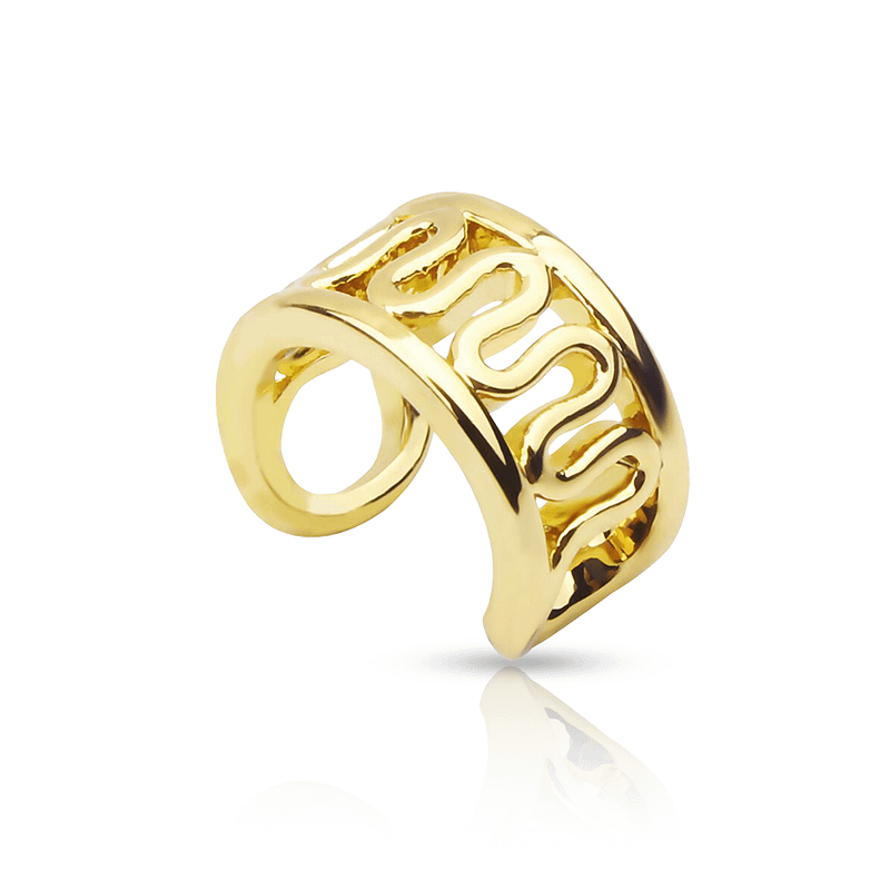 Ring Fake Helix Piercing Gold